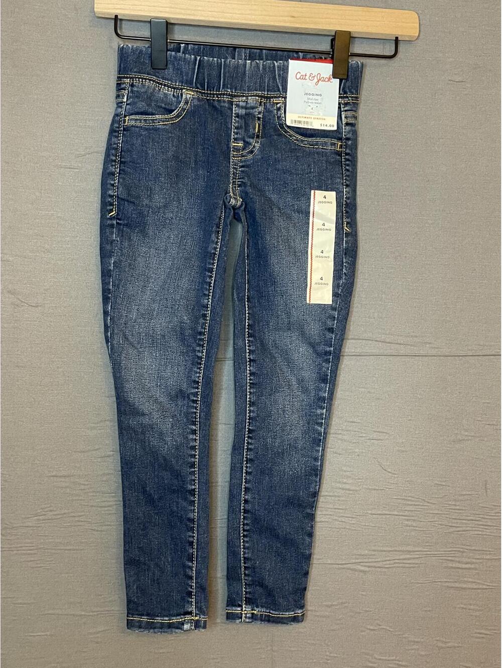 NWT Cat & Jack Girls Mid Rise Pull On Jegging Size 4